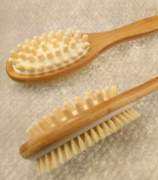 

new arrival bath brush two sides brush head relaxing your back and clean your pore ing