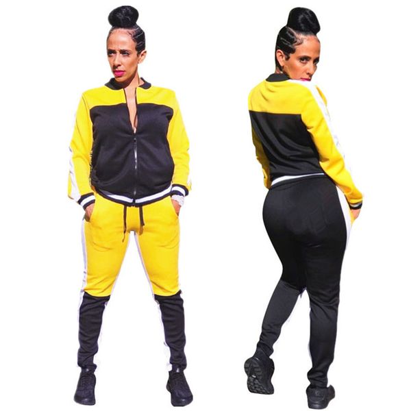 

2018 осень и зима новый повседневный костюм женский тонкий хит цвет с длинными рукавами толстовка спортивная одежда nb-685, Gray