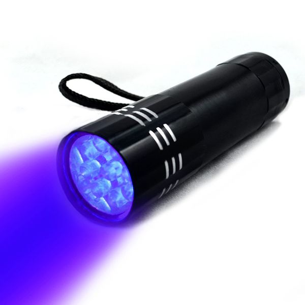

Portable 9 CREE LED UV Light Flashlight Hiking Torchlight Aluminium Alloy Money Detecting LED UV Lamp Light in Box not included battery 2018
