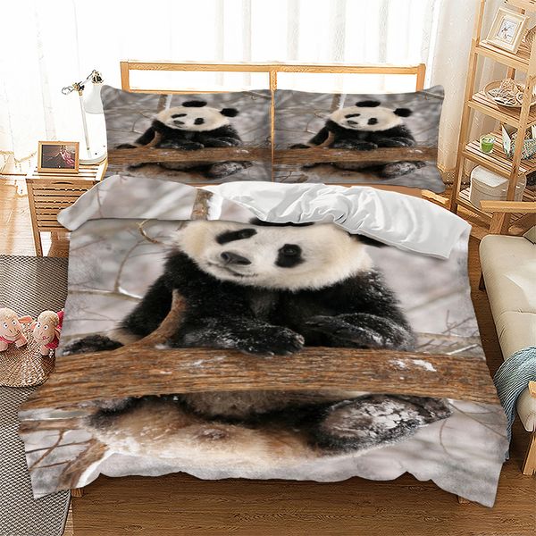 

panda bedding set animal duvet cover pillow cases 3d quilt cover set 3pcs twin full  king uk double au single size