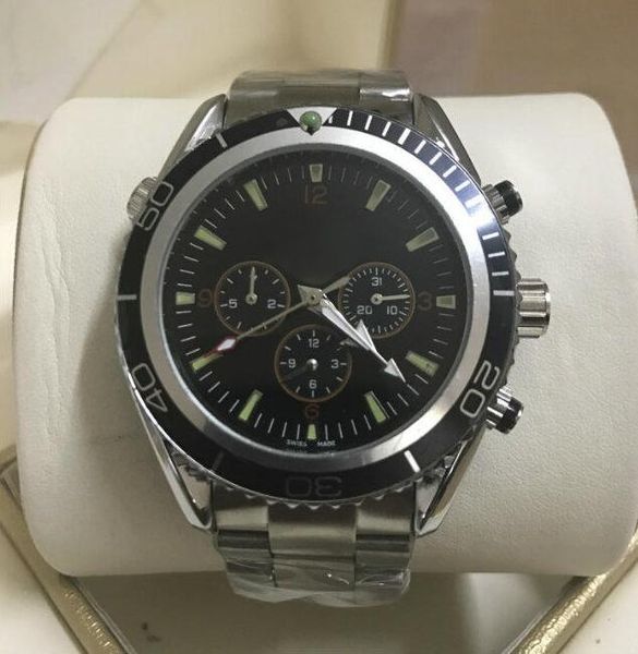 

Luxury Mens Watch Ocean Co-Axial Stainless Steel automatic mechanical Movement Chronograph James Bond 007 mens Watches Wristwatches