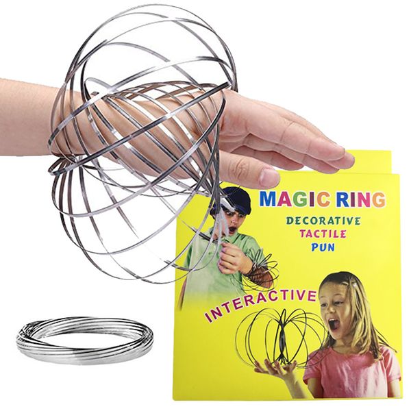 MAGIC FLOW RING TOY DECORATIVE INTERACTIVE TACTILE PUN KINETIC TOY BRAND NEW