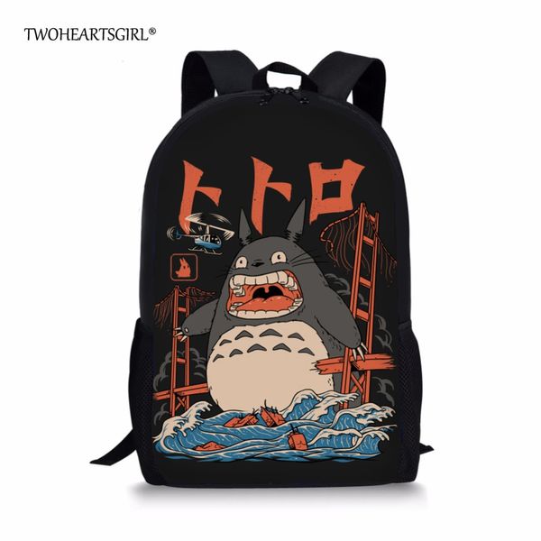 

twoheartsgirl anime my neighbor totoro school bag for girls cute children kids japanese schoolbags cartoon child book bags