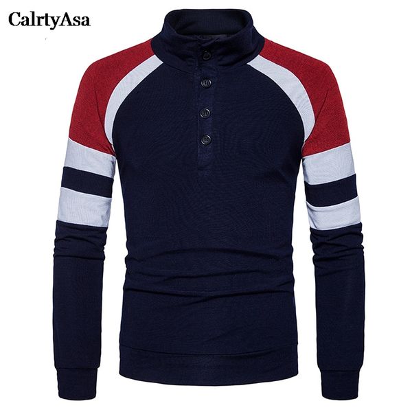 

calrtyasa thick warm winter buttons pullover high-neck patchwork sweaters man 2018 fashion casual knitting clothing us size 2xl, White;black