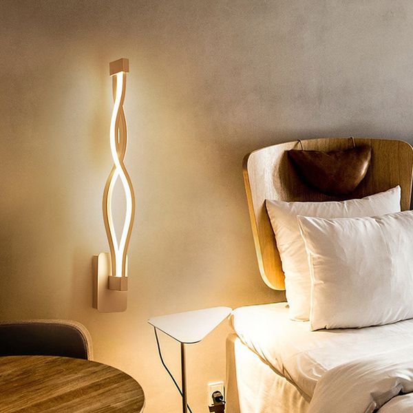 

16 вт светодиодный настенный светильник современная спальня рядом с чтением настенный светильник крытый гостиная коридор гостиничный номер о