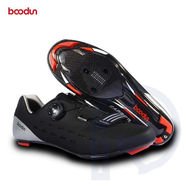 

ultralight road cycling shoes carbon fiber breathable road bike slef-locking bicycle shoe men athletic triathlon racing sneakers, Black