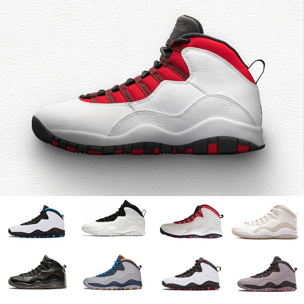 

2018 new men 10 x oreo men basketball shoes fashion black white man sneakers mens 10s jumpman basket ball sports shoes size 40-47