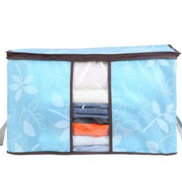 

hoomall non-woven flowers printed quilting clothes storage bags organizer space saver blanket pillow bedding storage container