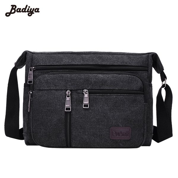 

men's casual handbags canvas clutch solid phone purse crossbody school bag flap sac a main simple male bags travel