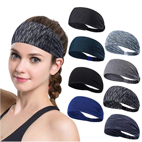 

yoga headbands for women/sweatband for sports, workout or running, insulates and absorbs sweat, head bands for girls, Silver