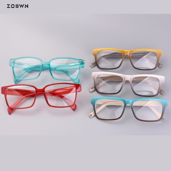 

2018 new fashion tranparent optical glasses acetate frame with clear glass men women brand transparent women's glasses feminino, Silver