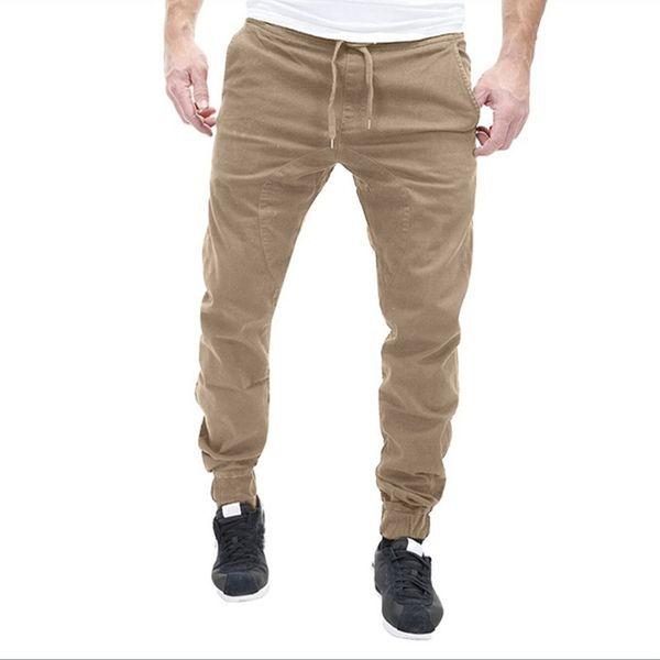 

men's cotton pants joggers sportwear baggy long pants casual harem trousers sweatpants, Black