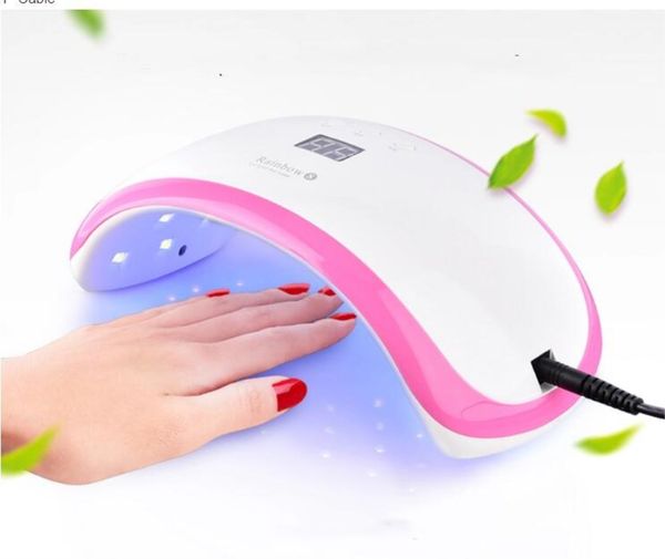

nail dryer 36w led uv nail lamp for finger nails and toe nails nail polish dryer with sensor white+pink