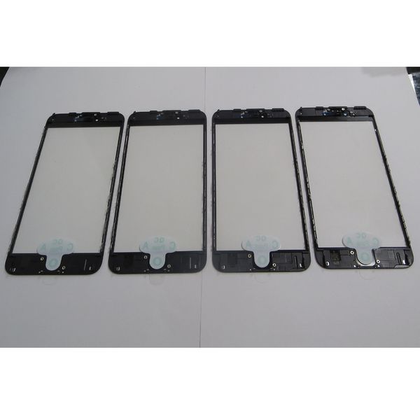 originale per iphone 6s 6s plus assemblaggio vetro rotto pressatura a freddo lcd cornice frontale in vetro cornice pellicola oca