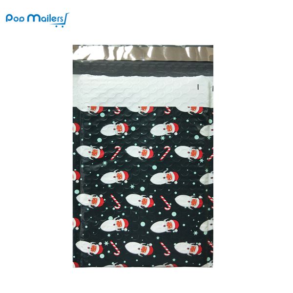 

25pcs/175*228mm/6x9inch christmas theme poly bubble mailer envelopes padded mailing bag self sealing/gift mailing bags