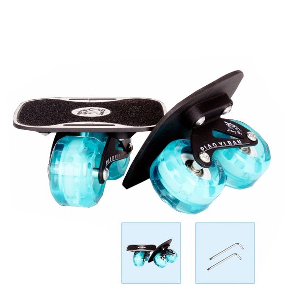 

line skate drift board upgraded version flashing wheel