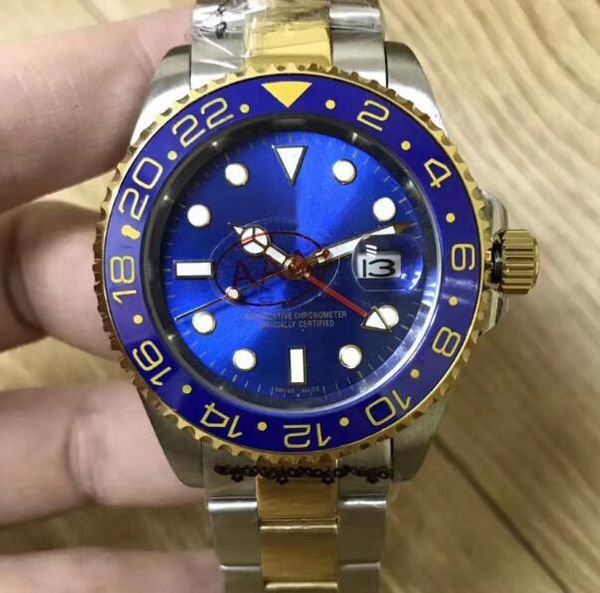 

Модный бренд Automaic роскошные мужские механические часы синий керамический безель