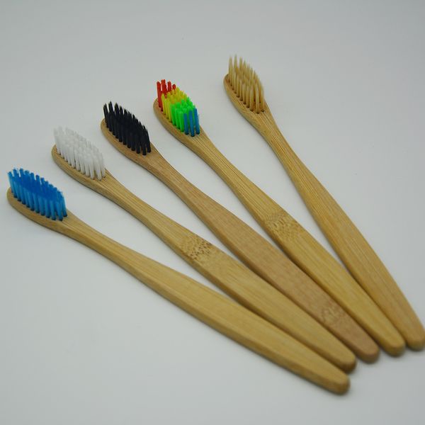 Bambu Toothbrushes Tongue Limpador Denture Dentes Dentes Viagem Kit OEM Logotipo Hotel Descartável Dente Escova Soft Free