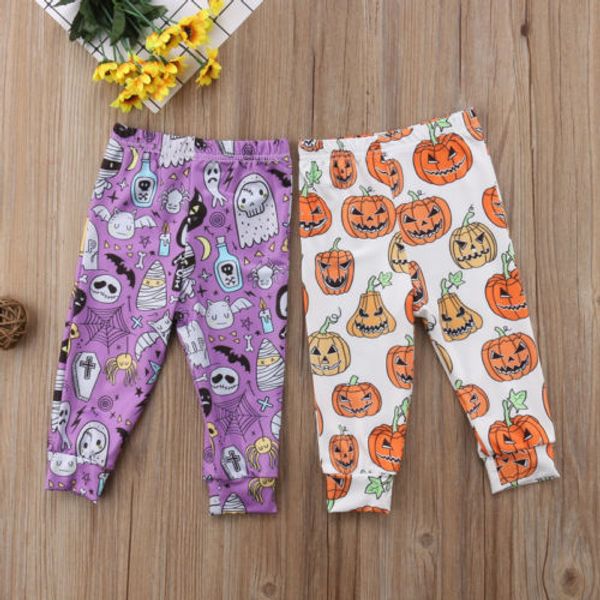 

bottoms purple white pants halloween newborn toddler baby girls boys pumpkin long pants, Blue