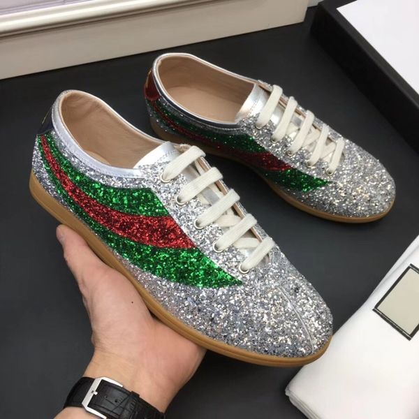 

Дизайнерская Повседневная обувь Falacer sneaker обогащена сверкающими кристаллами Glitter