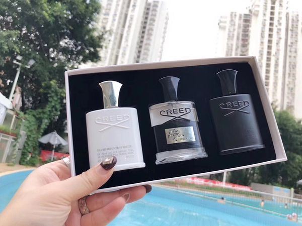 

new creed sets 30ml*3 creed cologne perfume for men with long lasting high fragrance paris liquid spray parfumes incense set