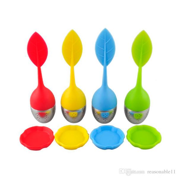 

silicone tea infuser leaf food grade material standard silicon make tea bag filter creative stainless steel strainers