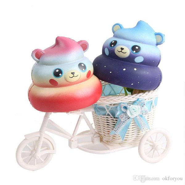 Cartoon Stool Shit Bear Squishy Cute 10cm Jumbo Slow Rising Phone