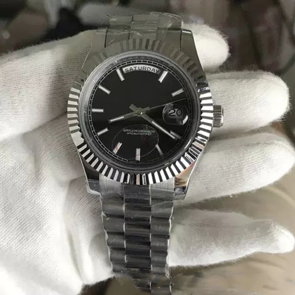 

Роскошный Бренд Президент Daydate Мужские Часы Сапфировое Стекло Черный Циферблат А