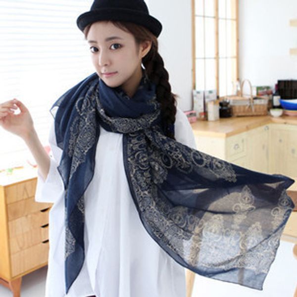 

scarf sun blue and white spring scarf silk porcelain summer oversized print and vintage female cape jamqs, White;black