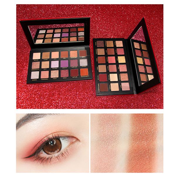 

matte glitter eyeshadow palette makeup 18 color shimmer eye shadow powder palette lasting natural pigments beauty eyes cosmetic