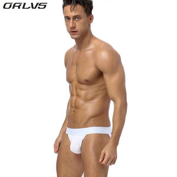 

orlvs new arrival solid briefs factory direct sale mens brief cotton mens bikini underwear pant for men underwear, Black;white