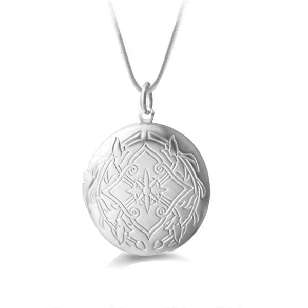 

jexxi simple 2019 new fashion 925 sterling silver jewelry round p locket necklace pendant gift for women girl christmas