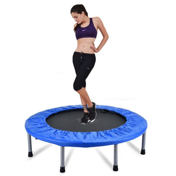 

round trampoline spring safety pad cover folding jumping mattress exercise gymnastics mat airtrack fun jumping round trampoline
