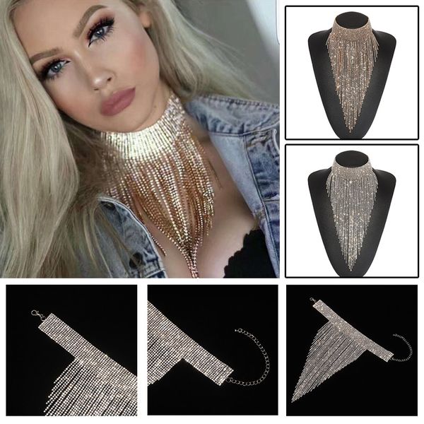 

fashion europe and the united states rhinestone jewelry exaggerated super charm popular necklace choker dhl, Silver