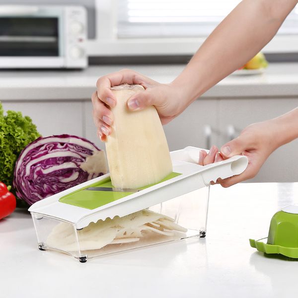 

new design multifunctional vegetable cutter with 5 blade julienne vegetable cutter potato peeler carrot grater with box