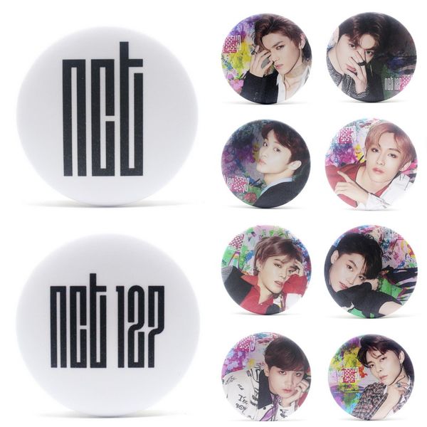 

korean kpop nct nct127 chain brooch pin badge accessories for clothes hat backpack decoration, Gray