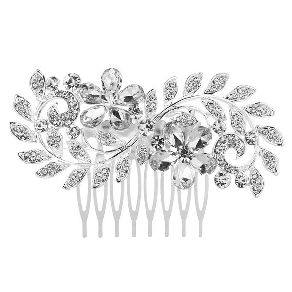

2018 Hotsale FEIS holesale Кристалл цветок и лист волос расчесывают романтический свадебный