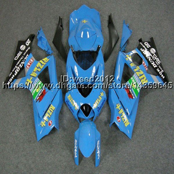 

23color 5gift light blue motorcycle cowl for uzuki many paint cheme k7 g x r1000 2007 2008 g xr 1000 07 08 ab pla tic fairing