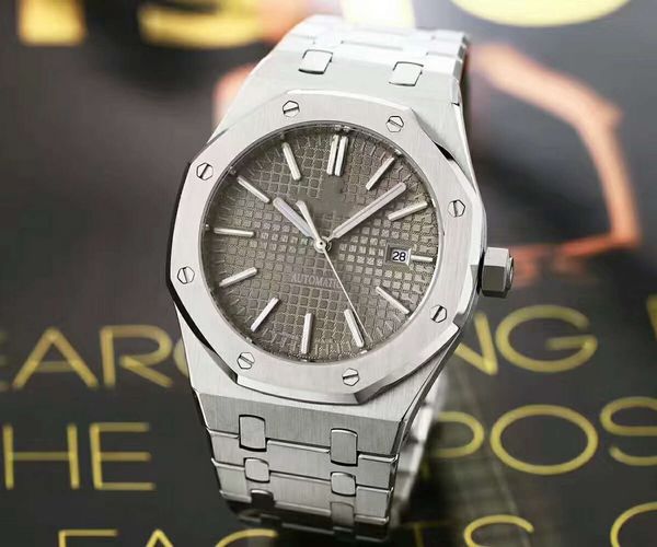 

3120 machine new fashion classic sports men's watch, rose gold titanium black mechanical watch, 316 fine steel folding buckle car date, Slivery;brown