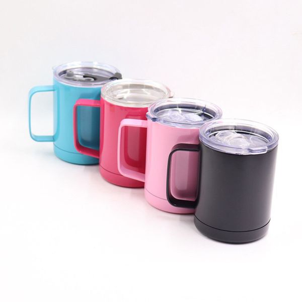 

10 ounce stainless steel keep warm water cup bottle stainless steel insulated colourful mug with lid and handle ty7-418