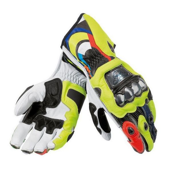 

2018 new orange 100 genuine leather ro i motorcycle long glove motogp m1 racing driving original motorbike glove