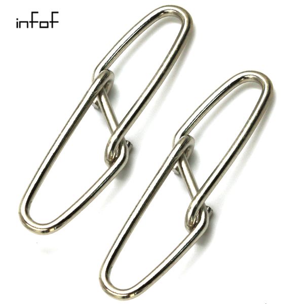 

infof brand 500pcs/lot f6012 fishing diamond insurance snap fishing connector fish accessories fishing snap terminal giratorios pesca