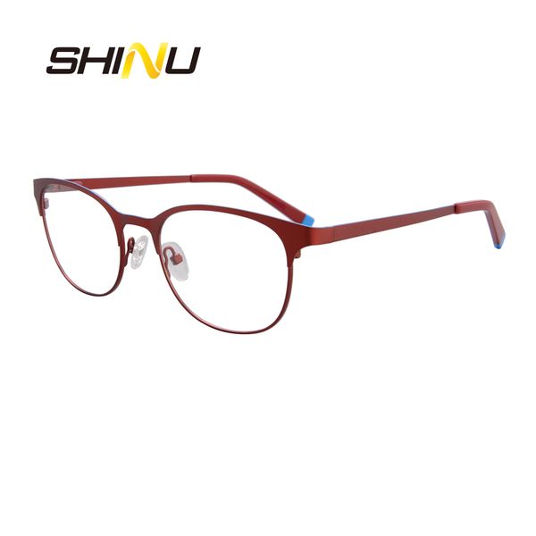 

new fashion stainless & acetate mixed eyeglasses for women and men plain glasses frame optical frame quality eyewear, Silver