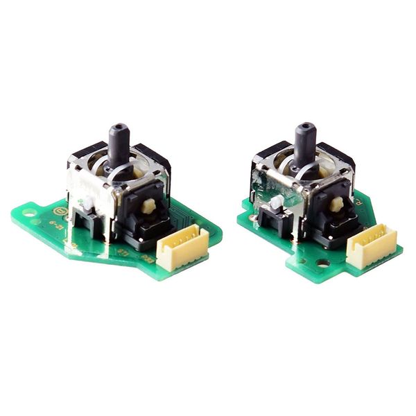 Links und rechts Set 3D Analog Joystick Stick Rocker -Sensormodul mit PCB -Karte für Wii U Gamepad Controller DHL FedEx UPS kostenloser Versand