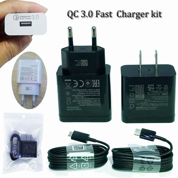 

КК 3.0 С9 быстрое зарядное устройство комплект адаптер питания подходят с Тип C или