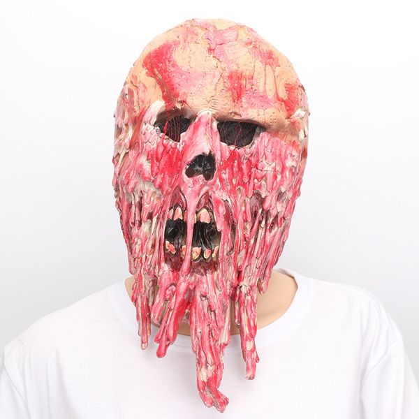 

new scary mask halloween horror masks skull zombie vampire face mask latex bloody skull cosplay costume accessory fancy party prop