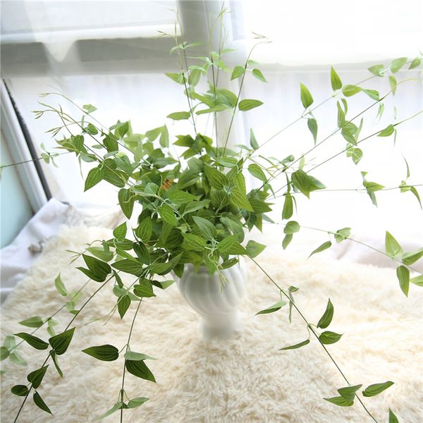 

green grass artificial plants fake plastic green leaves artificial bracketplant leaf for home decor craft wedding festival decor