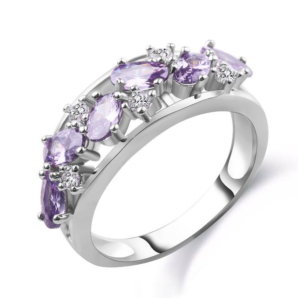 

wedding band rings for women engagement ring female garden ring femininity anel masculino anillos jewelry factory direct sale, Slivery;golden