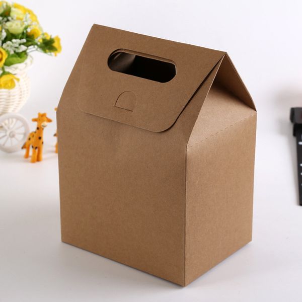 

large size kraft paper bag gift bags cake dessert packaging box for wedding party