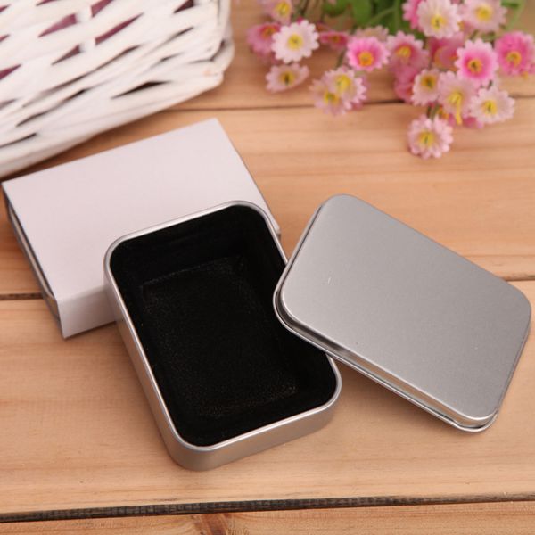 

silver metal tin box for oil lighter party gift case wholesale